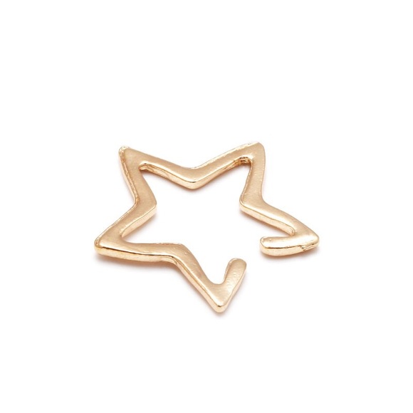 2 Pieces Cute Star Ear Cuff Earrings Silver / Gold - Picture 5 of 5
